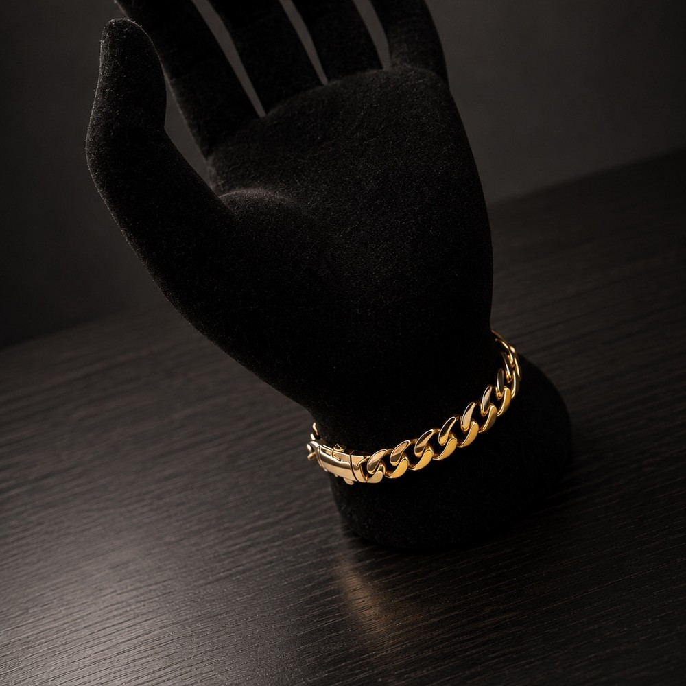 Miami Cuban link gold bracelet