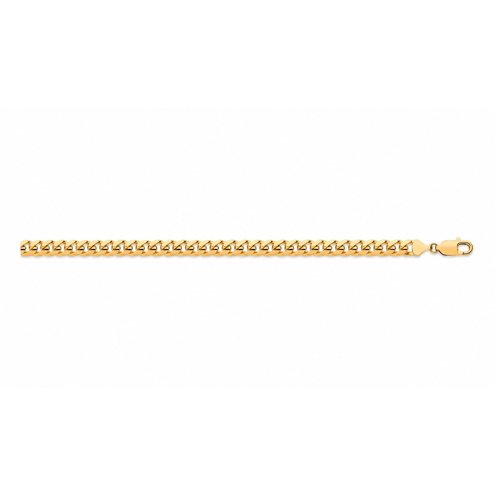 Gold curb link bracelet