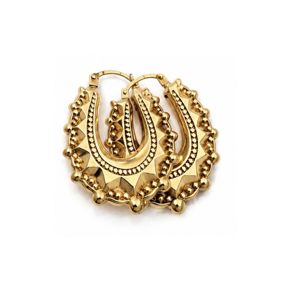 Gold hoop earrings